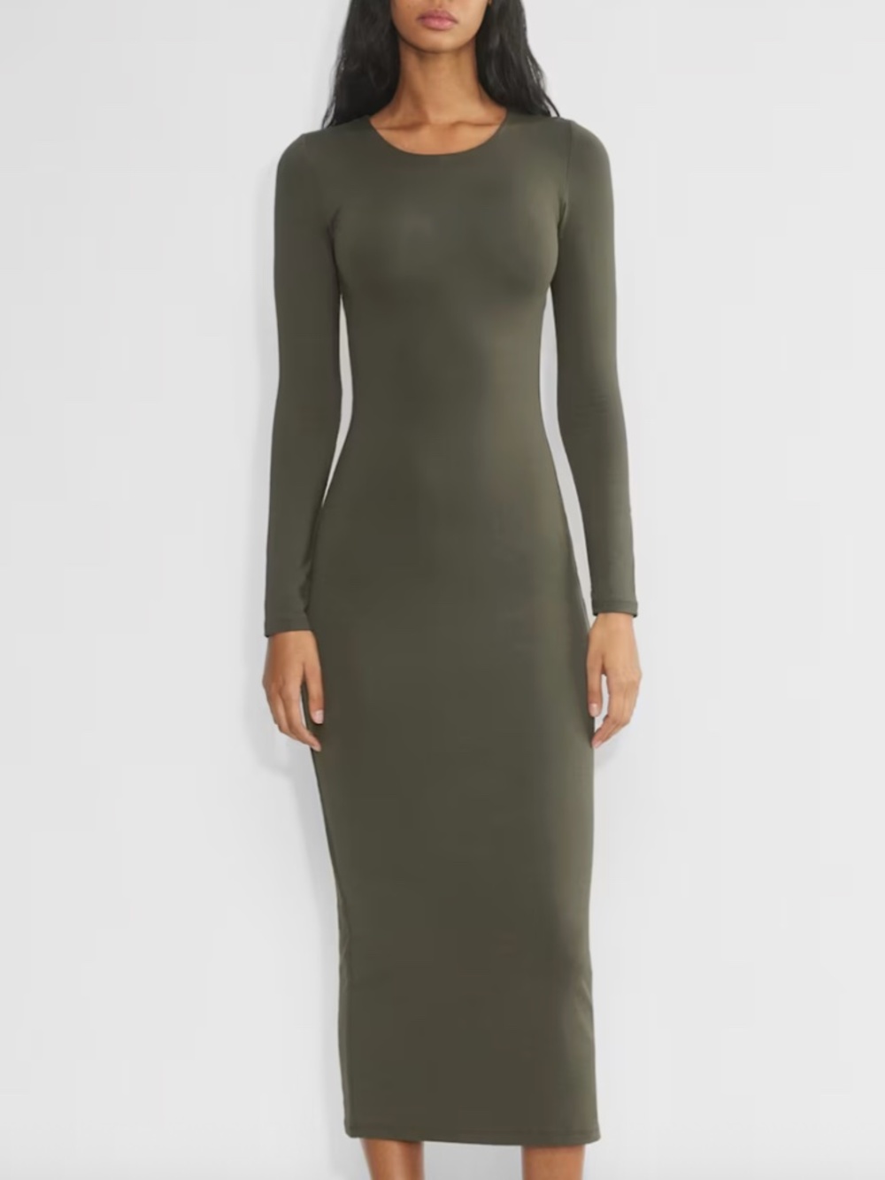 Contour Crew Longsleeve Maxi Dress